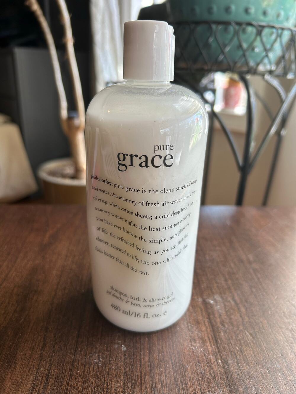 Sealed 16 fl. oz. bottle philosophy pure grace shampoo bath & shower gel